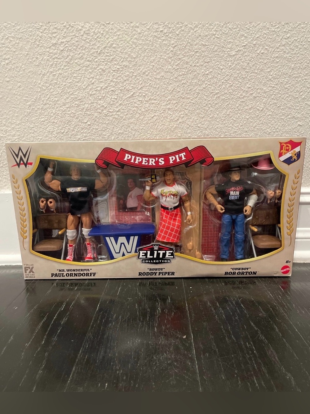 WWE Elite Collection Piper's Pit Interview - Mr Wonderful, Rowdy &
Cowboy